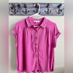 Rose & Olive Fuchsia Button-Down Shirt